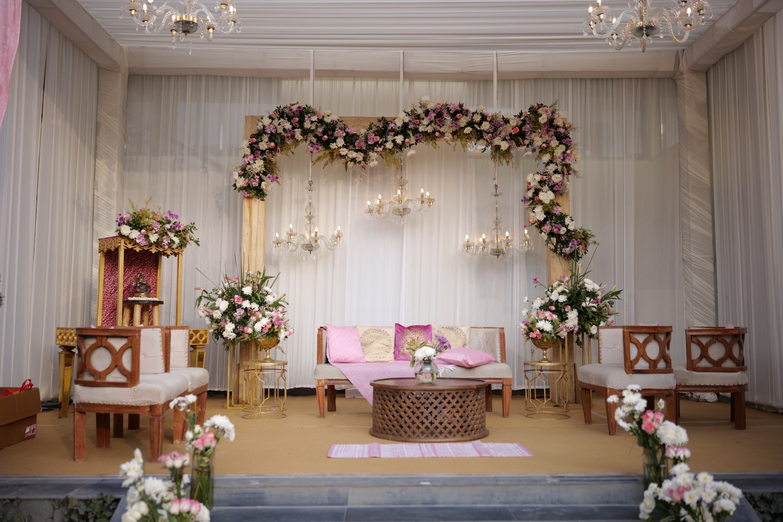 cost of wedding decorator in dharampur?